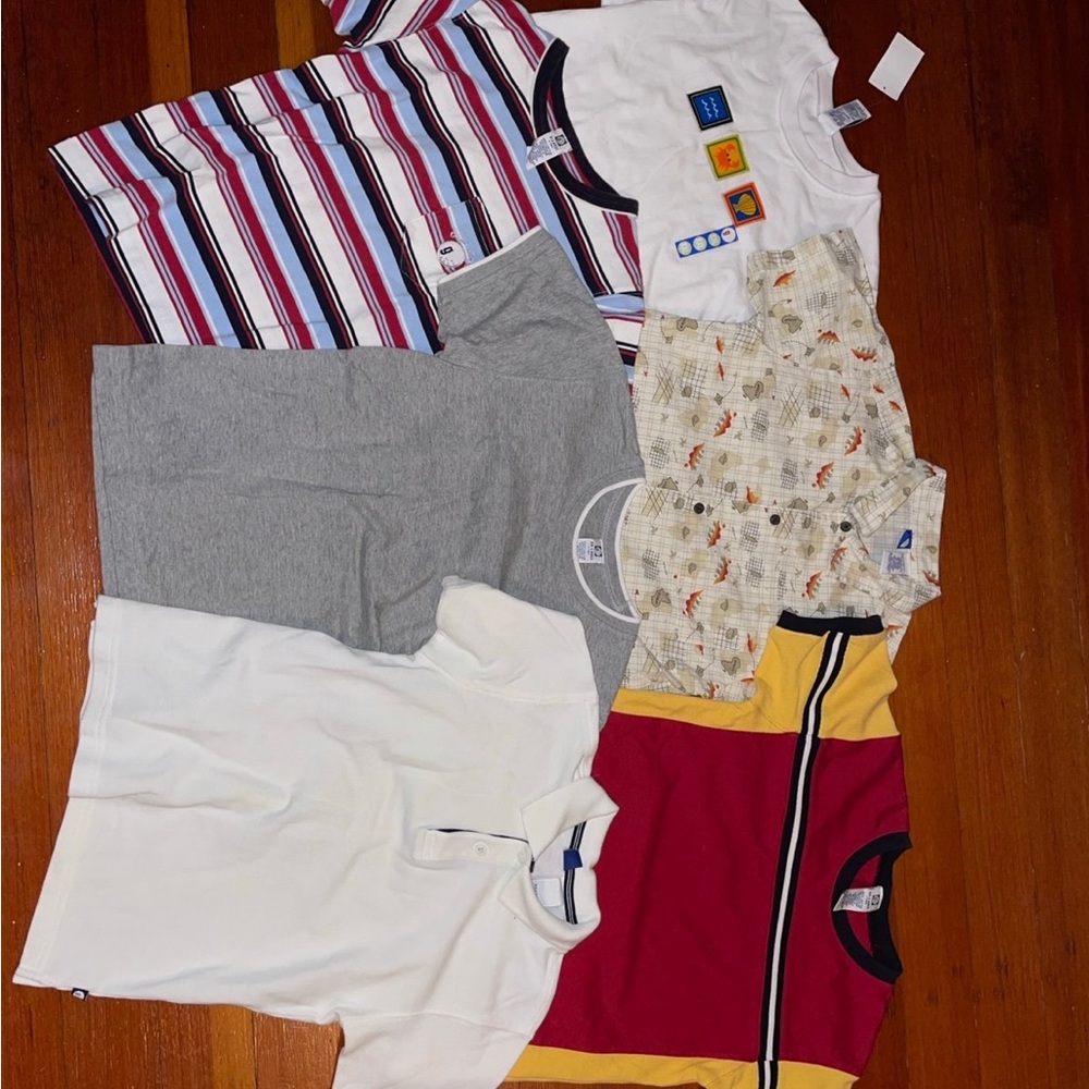 Vintage 2000s Boys Shirt Bundle (Size 6/7) – Lot of 6 – Excellent Condition